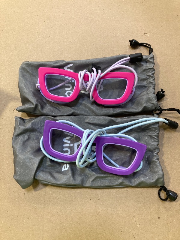 Photo 1 of Vvinca Kids Swim Goggles, 2 Packs Toddlers Swimming Goggles Bungee Strap No Hair Pulling Anti-Fog UV Protection Leak-Proof Sunglasses Design Swim Glasses Pool Goggles for Ages 3-10 Boys Girls Gift