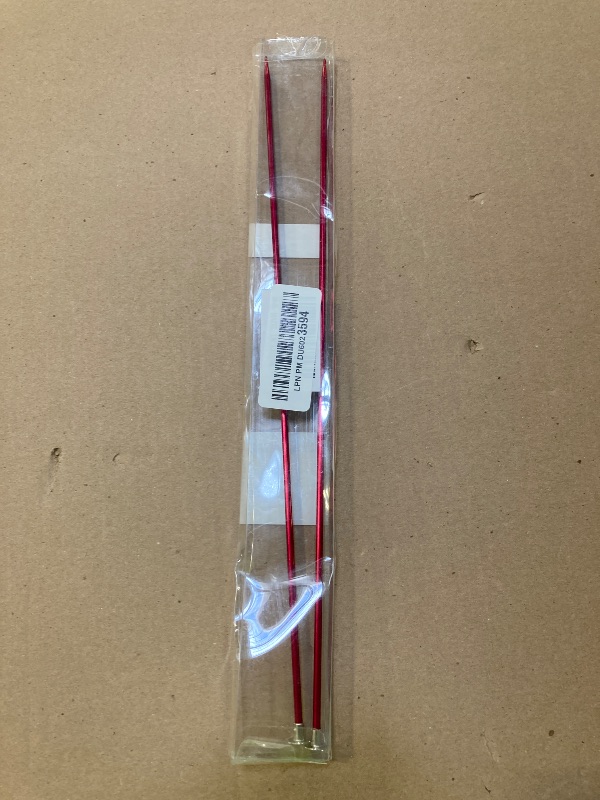Photo 1 of Mdoker 13.8 Inch Aluminum Knitting Needles,Colored Straight Single Pointed Metal Sweater Knitting Needle for DIY Knitting Projects,Size US 4(3.5mm)