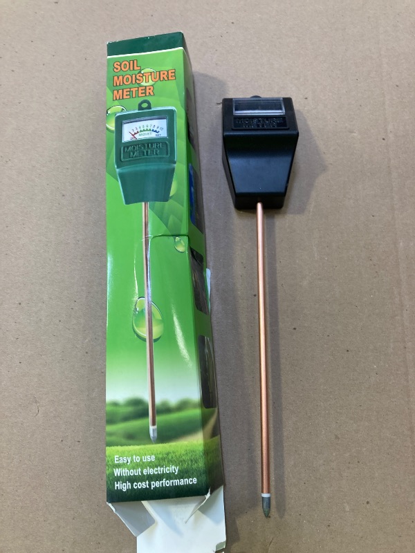 Photo 1 of Hathdia Soil Moisture Meter,Plant Hygrometer Moisture Sensor Plant Water Monitor for Potted Plants,Garden,Farm, Lawn(No Battery Needed)-Black