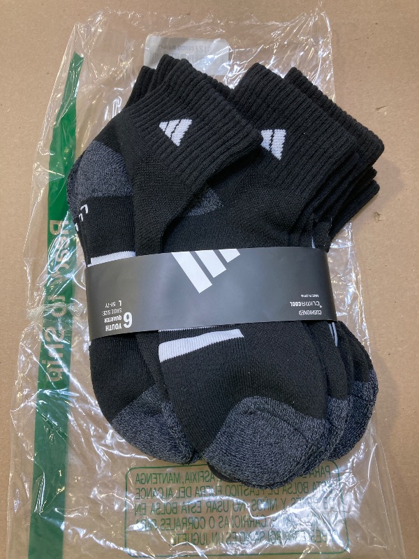 Photo 1 of Athletic Cushioned Quarter Socks (6-Pair) for Kids, Boys and Girls, above the ankle fit, durable fabric