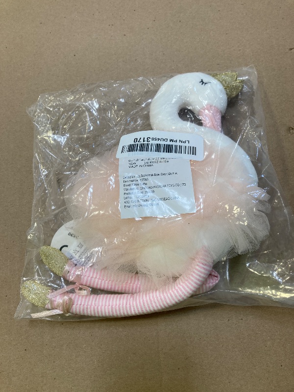 Photo 1 of Mikee Fluffie 15" Ballet Swan Stuffed Animals for Baby