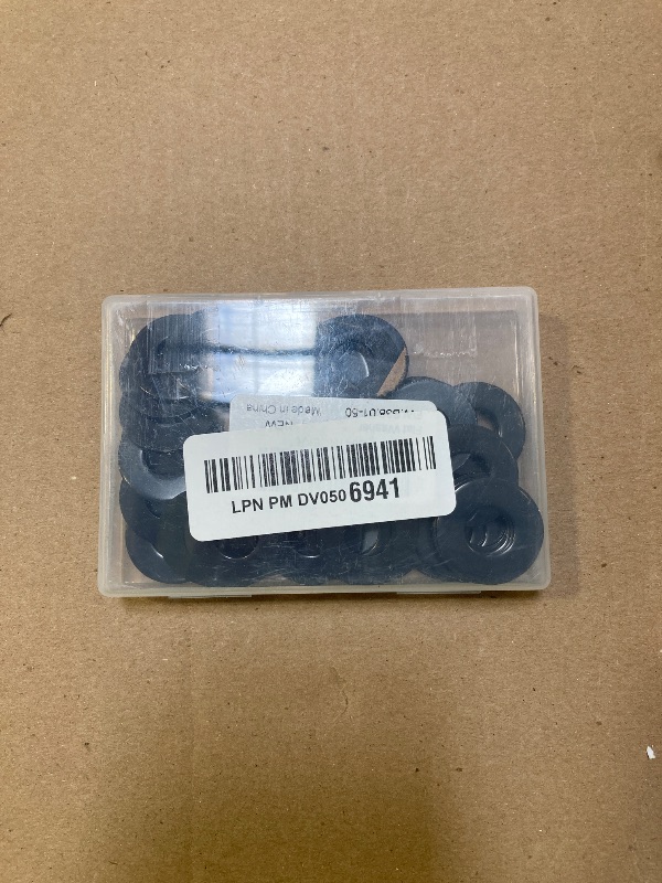 Photo 1 of 3/8" ID x 1" OD Stainless Flat Washers, 0.453" ID x 1" OD x 0.07" Thick, Stainless Steel 18-8 (304), Black Finish Metal Washer, 50 PCS