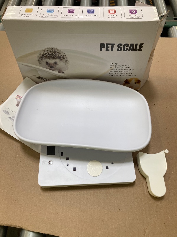 Photo 1 of Puppy Scales for Weighing, Cat Weight Scale, 33lb/15kg Vegetables Fruits Kitchen Electronic Weight Scale with Tape Measure, for Kitten/Puppy/Hamster/Little Bird/Rabbit