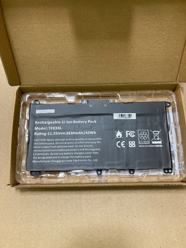 Photo 1 of TF03XL 920070-855 920046-421 Battery for HP Pavilion x360 14m-cd0001dx 14m-cd0003dx 15-cc0xx 15-cc023cl 15-cc123cl 15-cc050wm 15-cc563st 17-ar050wm 15-cc 15-cd 14-bf 14-bf050wm Series tpn-q190