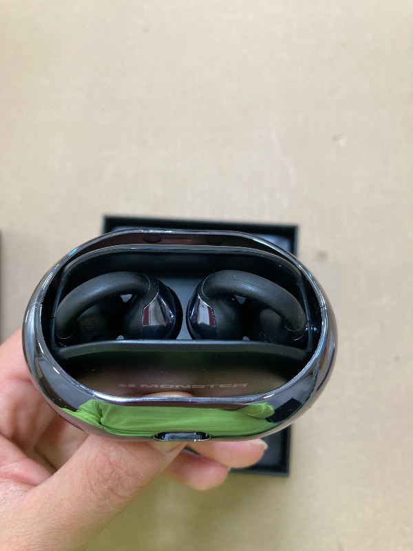 Photo 1 of Monster Open Ear AC600 Headphones, Bluetooth 5.4 Wireless Earbuds with HiFi Stereo, Clip-On Earbuds with ENC Clear Call, 21H Playtime, Touch Control, IPX6 Waterproof Wireless Headphones for Sport