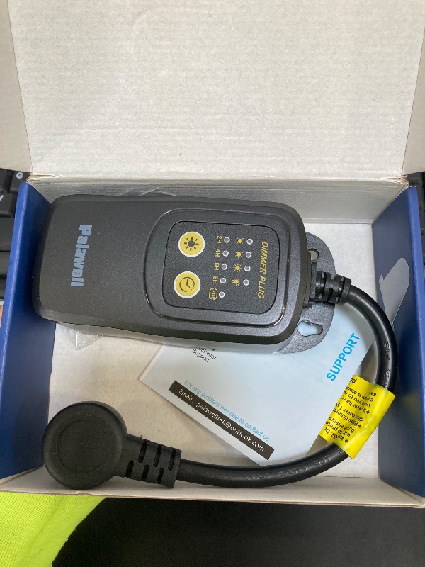 Photo 1 of Outdoor Dimmer for String Lights, 560W Outdoor Dimmer Plug with Timer, IP65 Weatherproof Plug-in Dimmer Switch, 100FT 