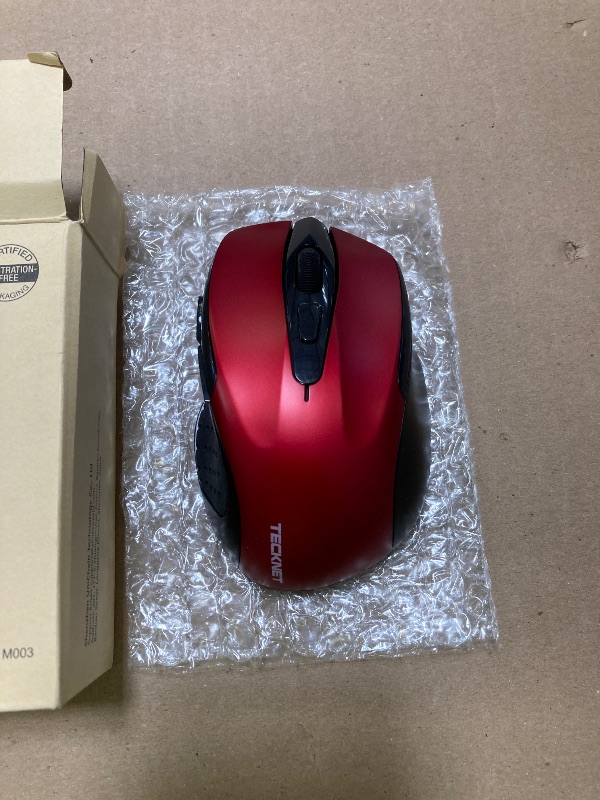 Photo 1 of TECKNET Wireless Mouse, 2.4G Ergonomic Optical Mouse, Computer Mouse for Laptop, PC, Computer, Chromebook, Notebook, 6 Buttons, 24 Months Battery Life, 4000 DPI, 6 Adjustment Levels
