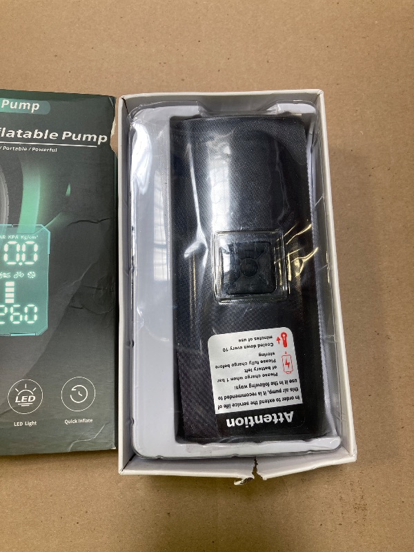 Photo 1 of Tire Inflator Portable Air Compressor, 150PSI Portable Air Pump for Car Tires, 2X Faster Inflation Air Compressor with Digital Pressure Gauge for Car, Bike, Motorcycle, Ball