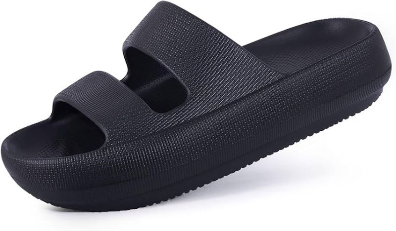 Photo 1 of shevalues Orthopedic Slide Sandals for Women with Arch Support Pillow Soft Recovery Slip on Sandals Lightweight Summer Cloud Slippers for Plantar Fasciitis
SIZE L