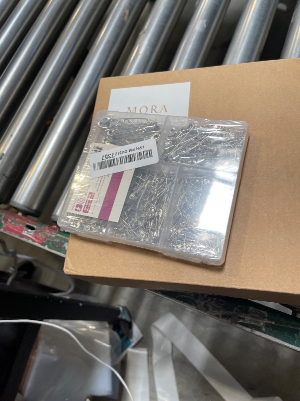 Photo 1 of Mr. Pen Assorted Safety Pins - 300 Pack, Silver, Small & Large Sizes, Bulk for Clothes