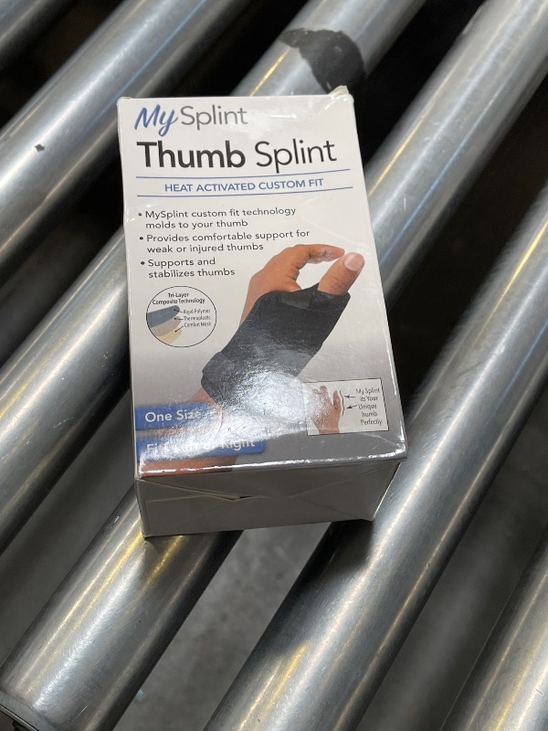 Photo 1 of MySplint Custom-Fit Thumb Splint - Heat-Activated, Moldable Support - Comfortable and Adjustable for Personalized Relief - One Size Fits All