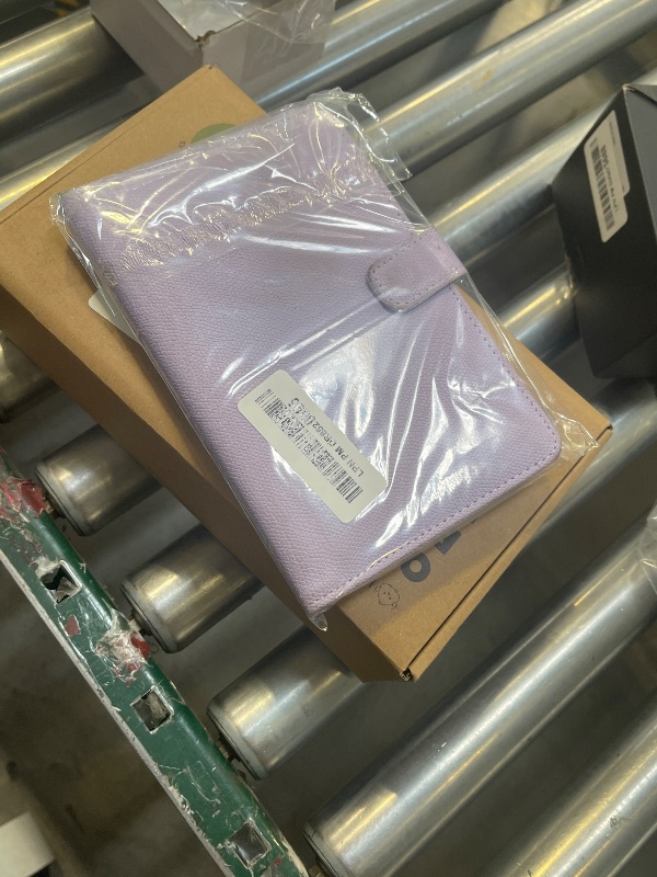 Photo 1 of JKhandy Server Book for Waitress - Leather Waiter Book Server Wallet with Zipper Pocket, Cute Serving Book&Server Note Pads Holder with Magnetic Closure, Lavender Purple