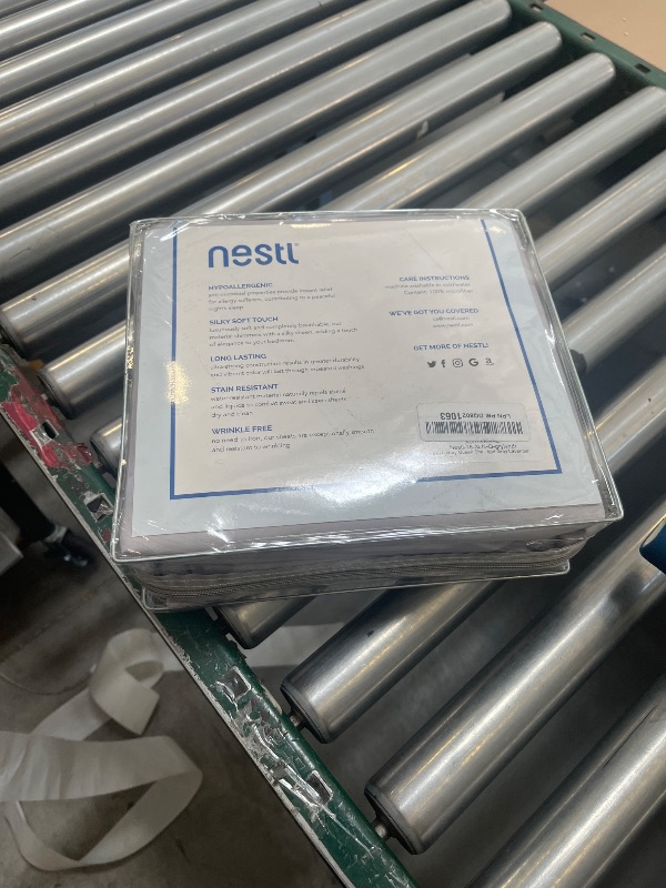 Photo 1 of Nestl Queen Sheet Set - Luxury 1800 Ultra-Soft Microfiber Bed Sheets - Double Brushed - Deep Pockets - Easy Fit - 4 Piece Set - Bedding Sheets & Pillowcases (Queen, Grey Lavender)