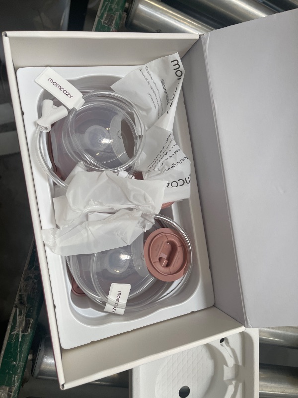 Photo 1 of Momcozy Breast Pump Hospital-Grade, Hands-Free & Portable Wearable Pump with 3 Modes|15 Levels, Equipped with Leak-Proof DoubleFit Flange, Deep Pink