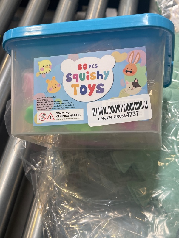 Photo 1 of 80Pcs Party Favors for Kids 4-8, Kawaii Squishies Mochi Squishy Toy Bulk Fidget Sensory Toys Birthday Gifts for Boys Girls Goodie Bag Christmas Stocking Stuffers Treasure Box Classroom Prizes