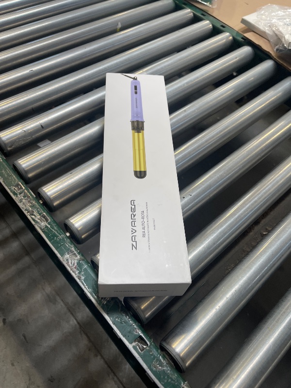 Photo 1 of Rotating Curling Iron, ZAVAREA 1 1/4 Inch Automatic Curling Iron Self Curling Wand with Extra Long Barrel for Medium and Long Hair, Dual Voltage Auto Rotating Hair Curler for Curls and Waves