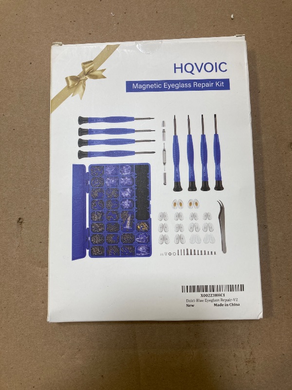 Photo 1 of Upgrade Version Magnetic Eye Glass Repairing Kit, Eyeglass Repair Tool Kit with Compact Screw Box Include Nose Pads, Precision Screwdriver Set, Screws, Tweezer for Eyeglass, Sunglass, Spectacles Watch