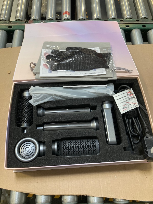 Photo 1 of 6 in 1 Air Styling & Drying System, Powerful High Speed Hair Dryer Brush & Multi-Styler with Auto Wrap Curlers,Hair Straightener Brush,Round Volumizing Brush,Soft Smoothing Brush
