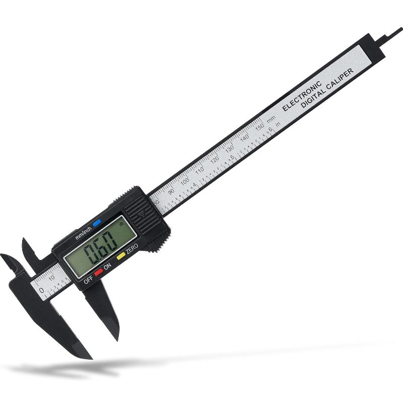 Photo 1 of Digital Caliper, Adoric 0-6" Calipers Measuring Tool - Electronic Micrometer Caliper with Large LCD Screen, Auto-Off Feature, Inch and Millimeter Conversion
