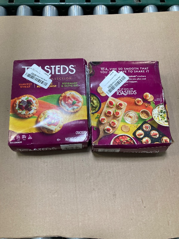 Photo 1 of Toasteds Crackers, Cracker Collection, Lunch Snacks, Variety Pack, 12oz Box (2 Boxes)Best By October 11 2025