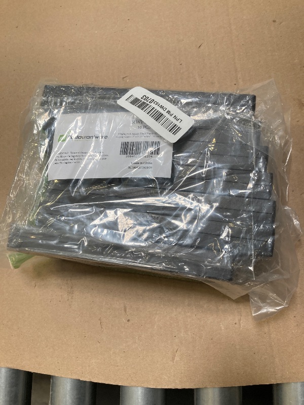Photo 1 of Display Tek 7.1 x 3.5 Inch Floating Cases, 10 Frame - Stands Sold Separately, 3D Floating, Black Plastic Rectangle, for Securing Mementos - Restaurantware