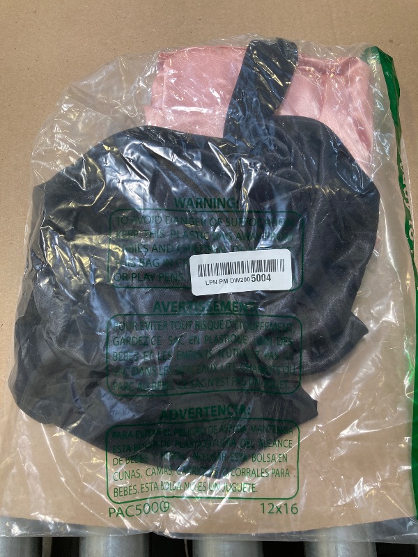 Photo 1 of 2Pc Silk Bonnet Satin Hair Wrap With Tie Band for Sleeping Large Bonnets with Adjustable Straps Shower Cap for Women Curly Braid Hair (Pink1+Black)