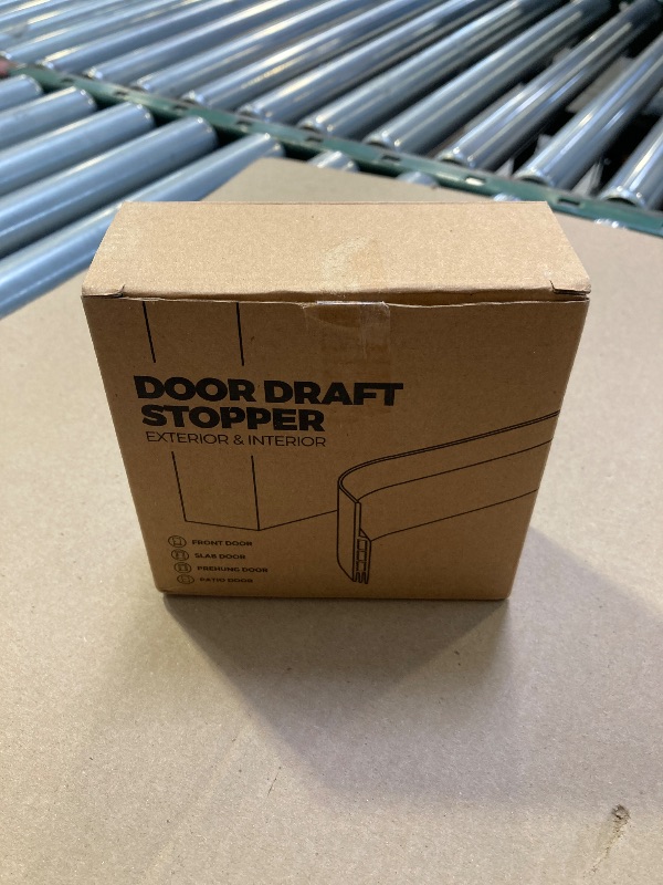 Photo 1 of Holikme Door Draft Stopper Under Door Draft Blocker Insulator Doors Sweep Weather Stripping Noise Stopper Strong Adhesive, Black