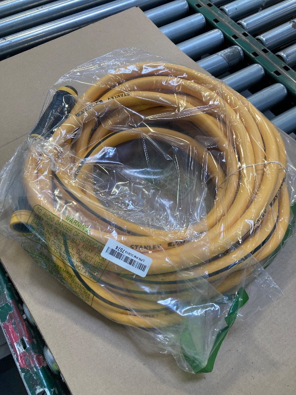 Photo 1 of Stanley Fatmax Professional Grade Water Hose, 50' x 5/8", Yellow 500 PSI