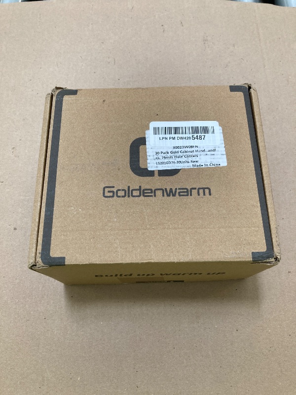 Photo 1 of 30 Pack Gold Cabinet Handles Brass Cabinet Pulls 3 Inch Dresser Pulls Drawer Handles Kitchen Brushed Brass Cabinet Pulls Cabinet Door Handles Hardware Furniture Handles, 76mm Hole Centers