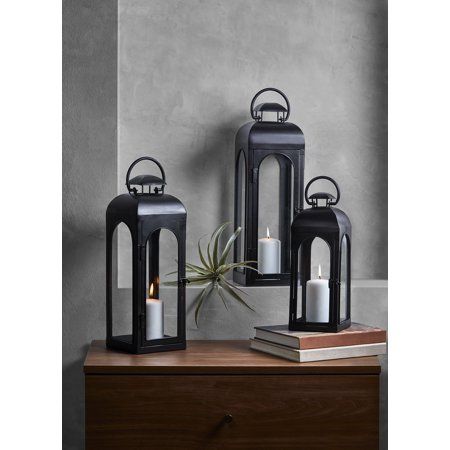 Photo 1 of Better Homes & Gardens Metal Candle Holder Lantern Black Small
