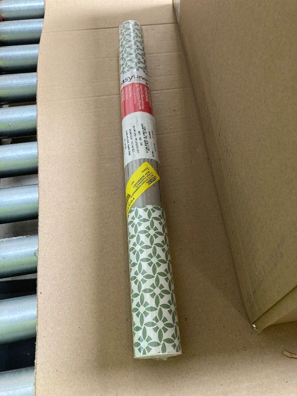 Photo 1 of EasyLiner Brand Contact Paper Adhesive Shelf Liner Fern Starburst 20 in. X 15 Ft. Roll
