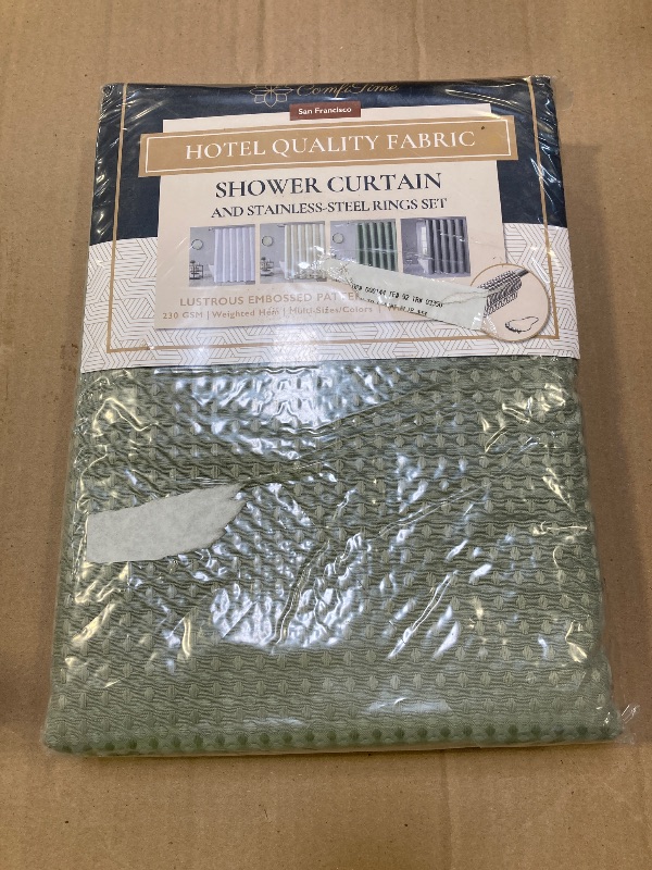 Photo 1 of Comfi Time Shower Curtain 72"x72", Sage 