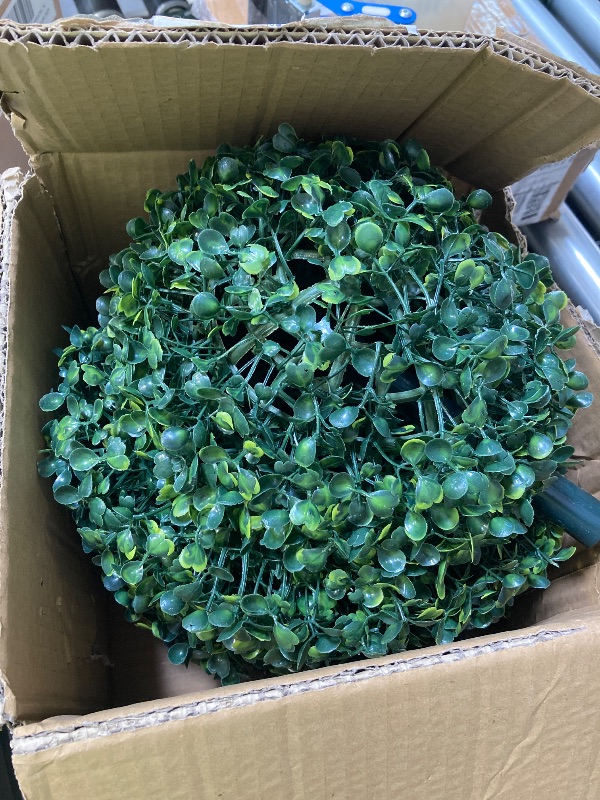 Photo 1 of Bunny Topiary Outdoor, Rabbit Shaped Artificial Boxwood Bunny Topiary Trees with Ground Spike for Indoor Outdoor Home Porch Decoration, Wedding Events, Photography Props 70 Cm High (A)
