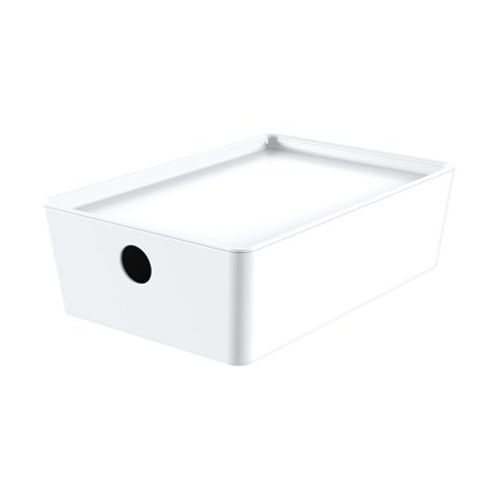 Photo 1 of Mainstays Small Lidded Storage White 4 Pack
