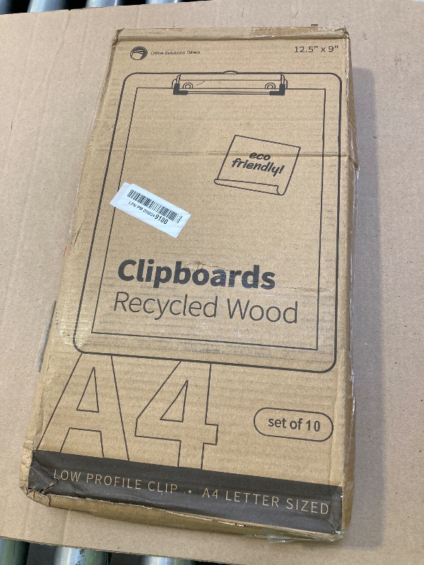 Photo 1 of Letter Size Clipboards with Low Profile Clip (Set of 10) - Wood Clipboards Bulk 10 Pack, Heavy Duty Clipboard, Back to School Teacher Classroom Supplies, School Supplies for College Students