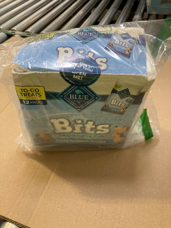 Photo 1 of Blue Buffalo BLUE Bits Natural Soft Moist Training Dog Treats TOGO Chicken Recipe Bags