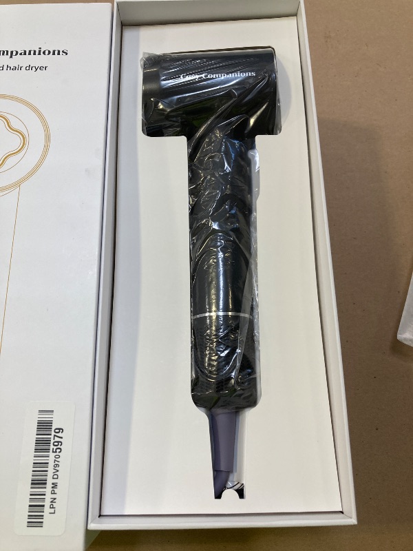 Photo 1 of Hair Dryer - 150000 RPM High-Speed Brushless Motor Negative Ionic Blow Dryer for Fast Drying, Low Noise Thermo-Control Hair Dryer with Diffuser and Nozzle, Black