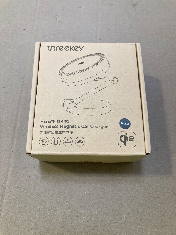 Photo 1 of THREEKEY for Qi2 15W MagSafe Car Mount Charger, Dash Magnetic Wireless Car Charger, 3-Axis Metal Arm & 360°Rotation, Car Phone Hodler Mount Charger for iPhone 16/15/14/13/12 Series & Galaxy S25 Ultra