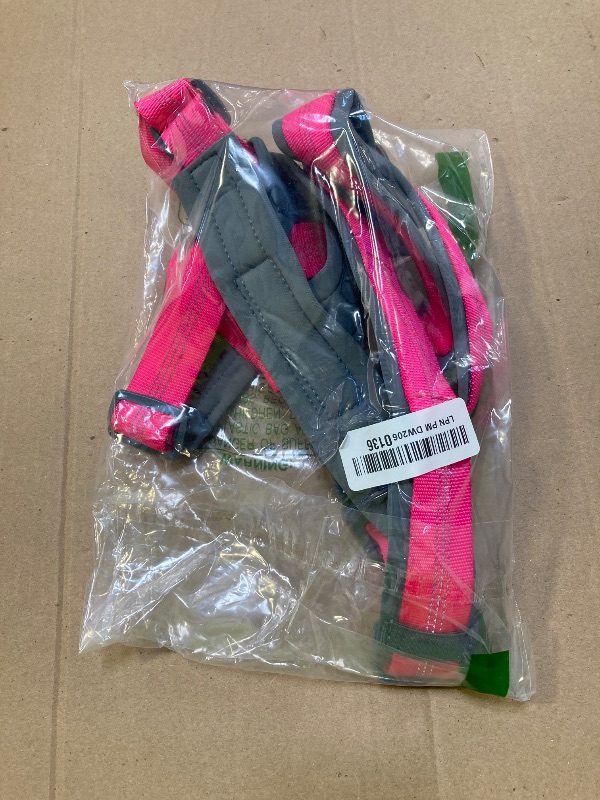 Photo 1 of Plutus Pet No Pull Dog Harness, Adjustable Nylon Harness with Soft Padding, Reflective and Heavy Duty Dog Harness for Small, Medium, Large Dogs(Hot Pink, L)
