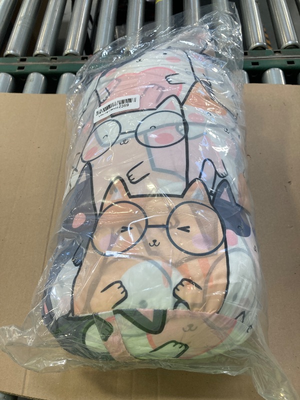 Photo 1 of QOOMO Kawaii Cat Printed Camping Sleeping Bags,3 Season Warm & Cool Weather,Lightweight,Waterproof Sleeping Bags for Adults Kids Girls,Traveling,and Outdoors,Camping Gear Equipment,31x90inch