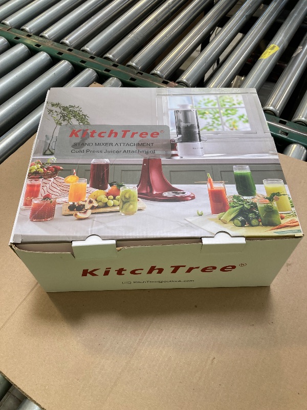Photo 1 of KITCHTREE Slow Cold Press Juicer Attachment for KitchenAid Stand Mixer, 4.2" Large Feed Chute Fit Whole Vegetables & Fruits, Masticating Juicer Attachment for KitchenAid, Easy to Clean