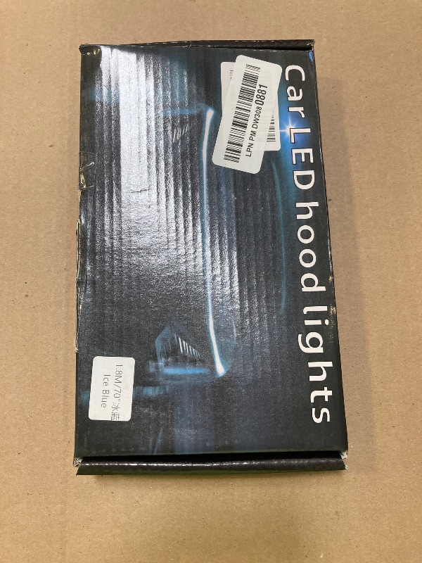 Photo 1 of YM E-Bright Led Hood Light Strip Exterior Led Strip Lights for Cars Waterproof Flexible DRL Dynamic Scan Start Up Hoodbeam Kit Daytime Running Light for Truck,SUV,12V 70inch,Ice Blue,1 Set