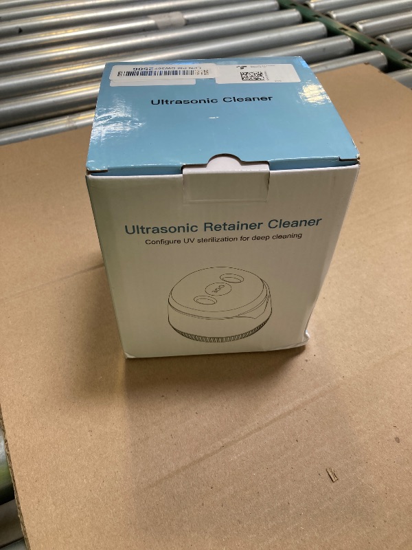 Photo 1 of Dental Ultrasonic Retainer Cleaner Machine - Dental Cleaning Pod for Denture, Mouth Guard, Aligner, Night Guard, Braces, Toothbrush Heads, Jewelry, 45kHz Retainer Cleaner with Digital Timer & 200ML