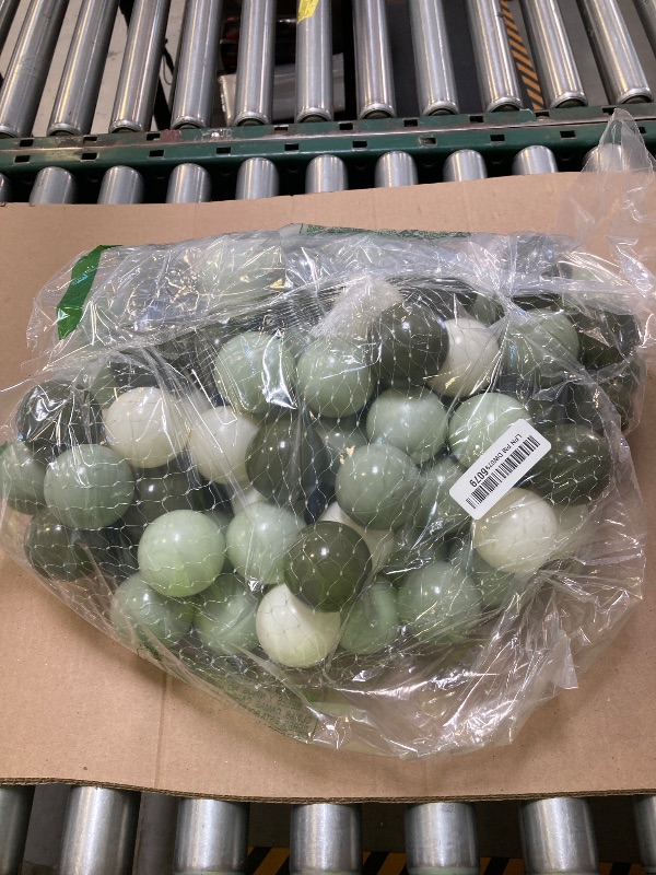 Photo 1 of Ball Pit Balls Clear Ball Pit Balls - Crush Proof Ball Pit Balls Plastic Toy Balls for Ball Pit Boys and Girls (Olive B, 100 Pack)