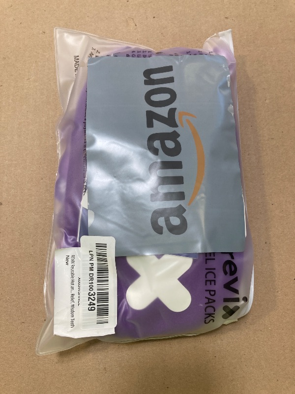 Photo 1 of REVIX Reusable Hot and Cold Gel Ice Packs for Injuries with Cloth Cover, 5-Piece Cold Packs with Adjustable Strap for Kids Boo Boo, Sports, Breastfeeding, Wisdom Teeth, Purple
