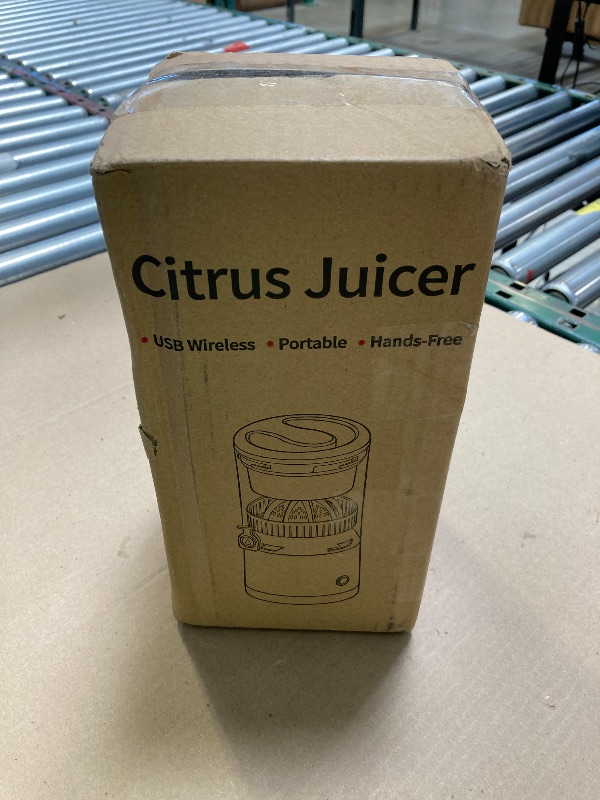 Photo 1 of Electric Juicer Rechargeable,Portable Kitchen Orange Juice,Squeezer for Orange,Lemon,Kiwi Fruit,Grapefruit,Citrus Juicer Machines with USB and Cleaning Brush (Dark Blue)