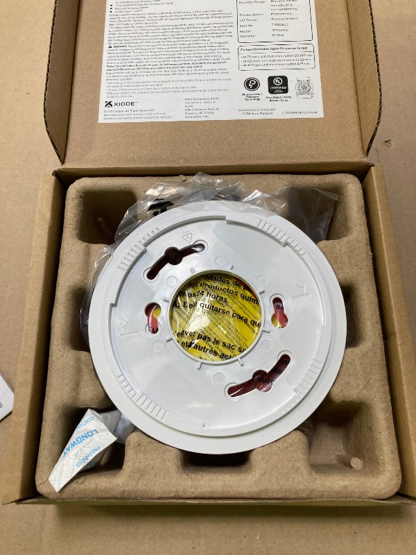 Photo 1 of Kidde Hardwired Smoke & Carbon Monoxide Detector, Backup, Interconnectable LED Warning Light Indicators