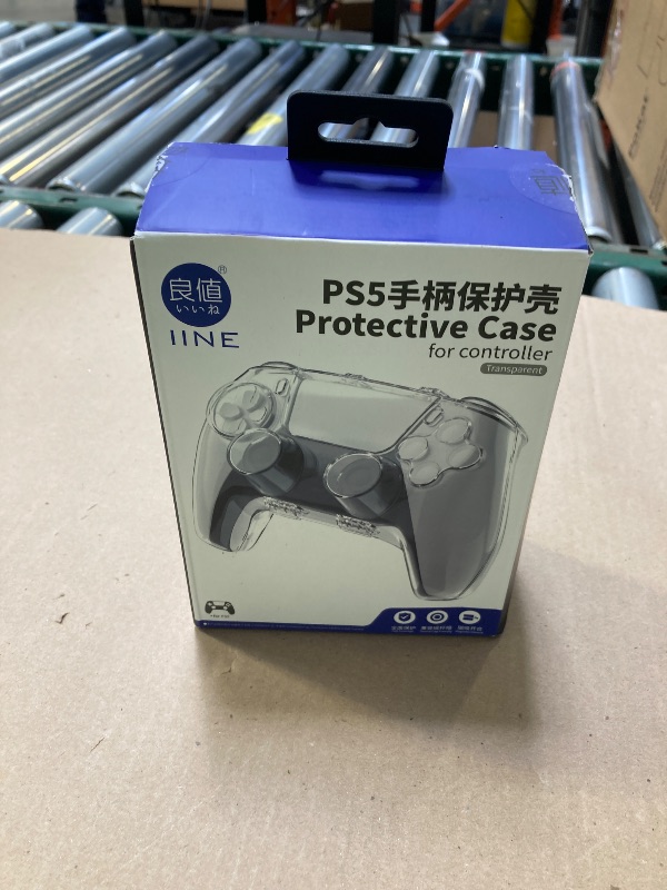 Photo 1 of IINE Protective Case for Switch Pro Controller, Transparent Shell Storage Case with Magnetic Closure, Carrying Travel Case Joystick Protector for NS Pro Controller (PS5 controller)