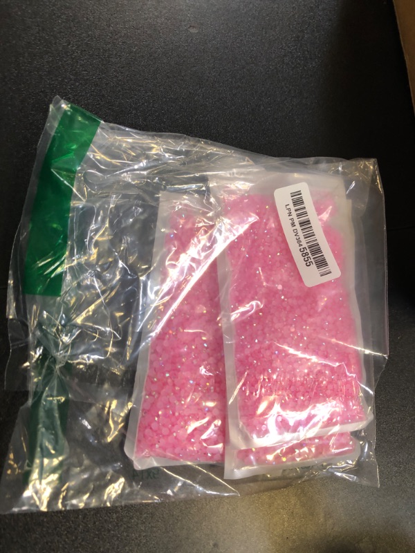 Photo 1 of 16000PCS Light Pink AB Resin Rhinestones for Crafts 3mm 4mm 5mm Pink AB Flatback Jelly Rhinestones Bulk SS10 SS16 SS20 Non-Hotfix Stones Diamonds Crystals Gems for Mugs Tumblers Bottles DIY Crafts etc