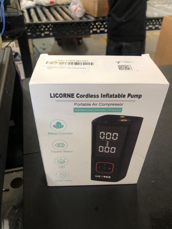 Photo 1 of Tire Inflator Portable Air Compressor, 5X Faster Portable Air Pump for Car Tires with Powerful Battery, 180PSI Cordless Air Pump with Digital Pressure Gauge for Cars, Bike & Motorcycle Tires, Ball